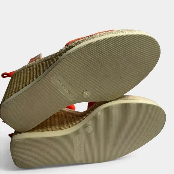 Vince Camuto Espadrille Wedge Sandals Lace Up Ankle Tie Size 8.5 Charity Listing - Picture 6 of 7